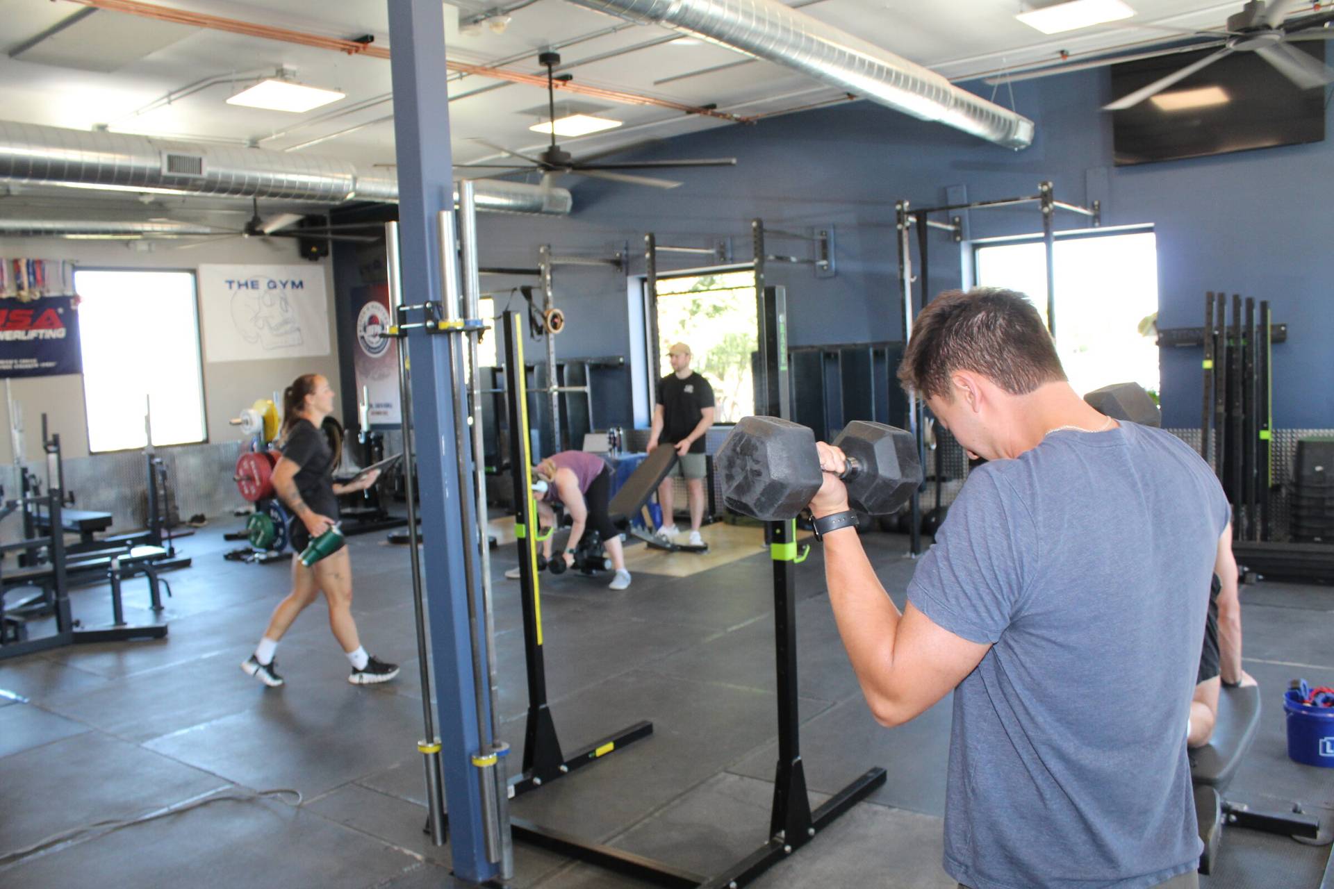 Members training together on the floor at The Gym