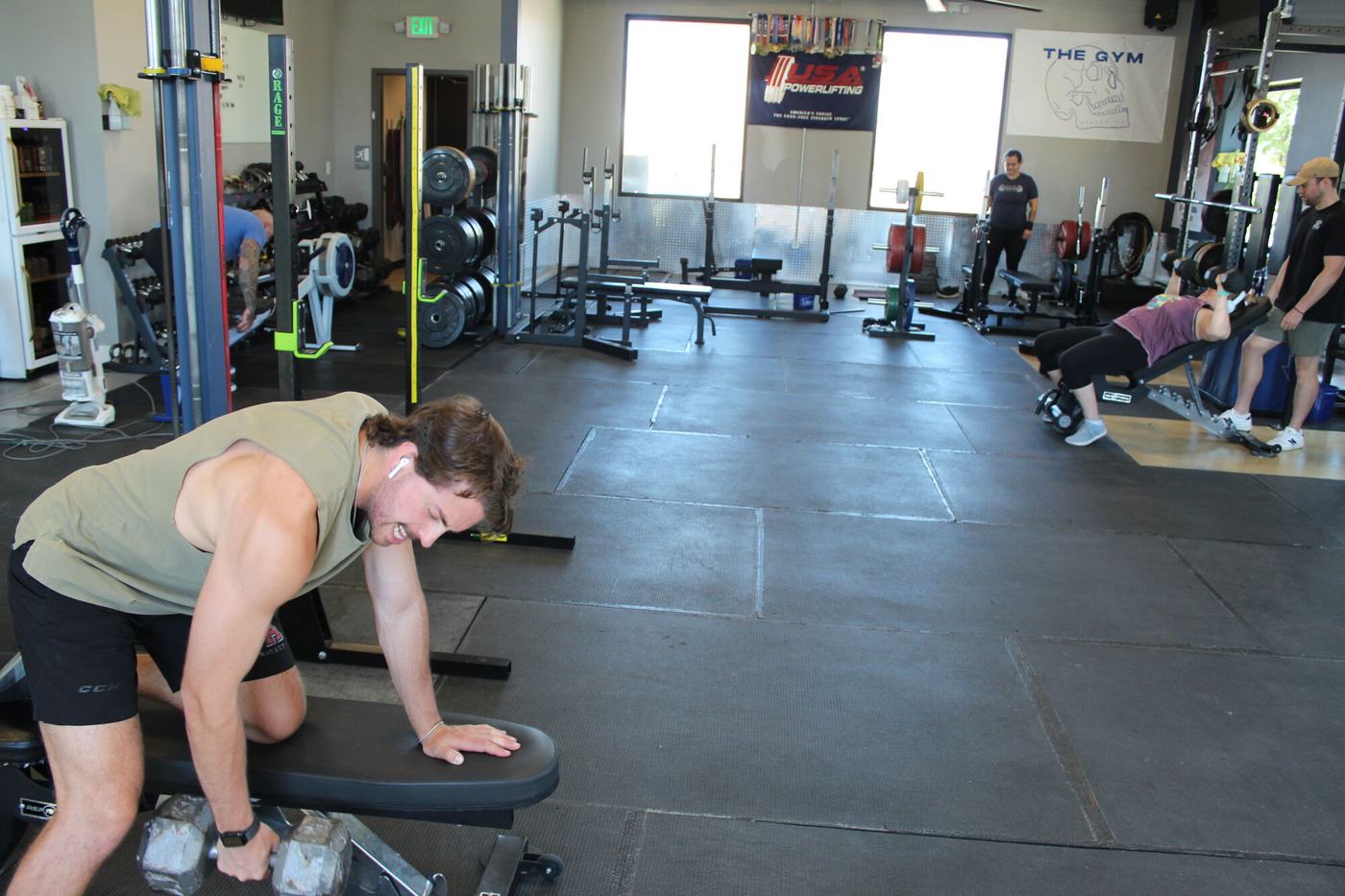 Members training on the floor at The Gym