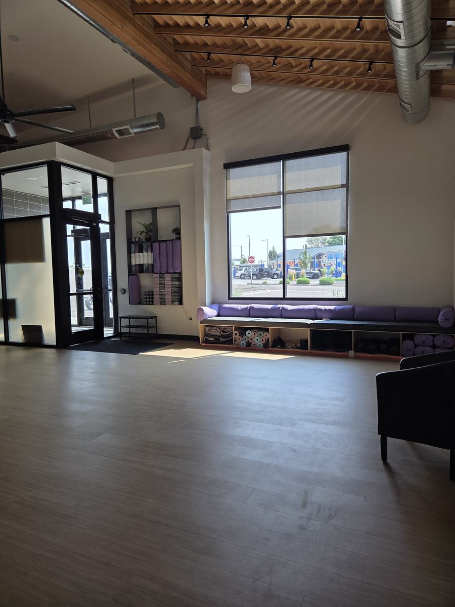 The lobby at Revel Strength and Wellness