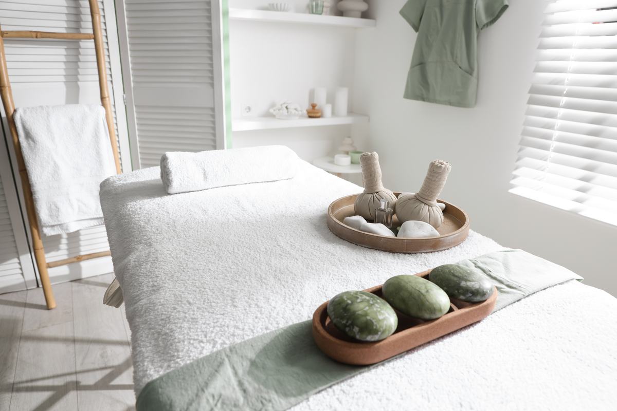 Thai bodywork treatment room at Revel