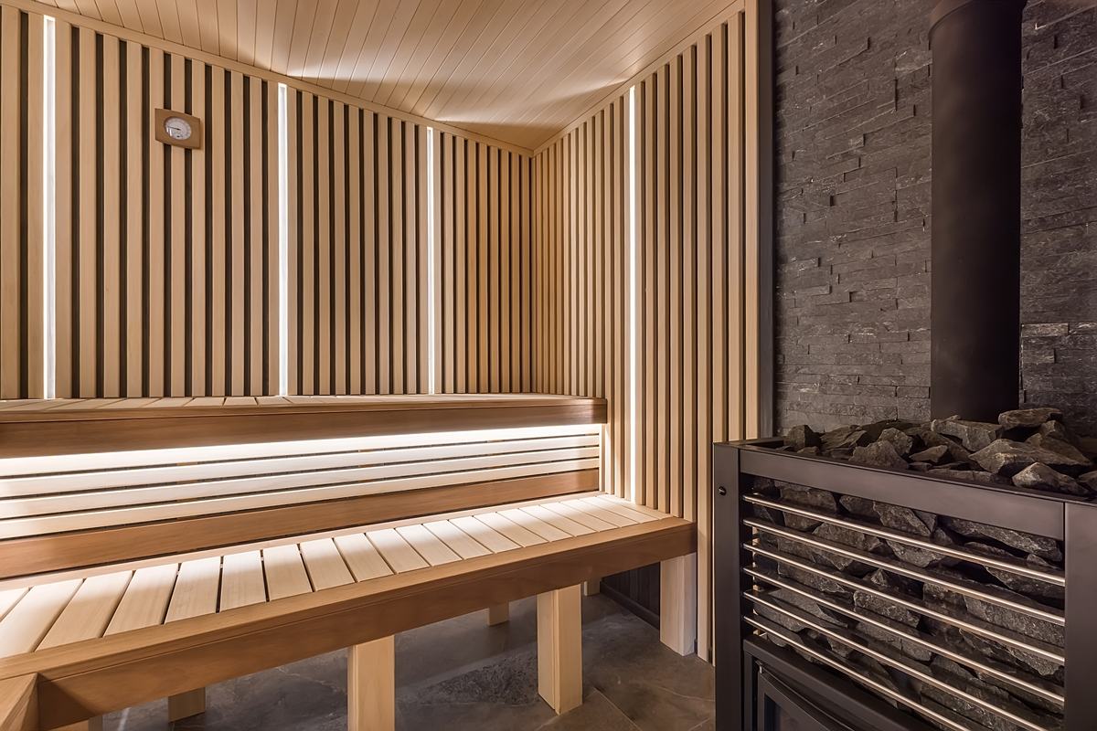 The dry sauna at Revel